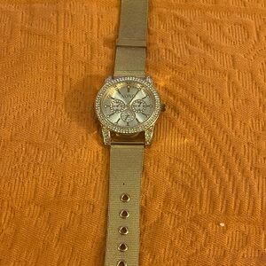 "XOXO" Rose/Gold-colored Rhinestone Watch